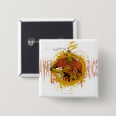 Larfleeze - Agent Sinaasappel 14 Vierkante Button 5,1 Cm (Voorkant /achterkant)