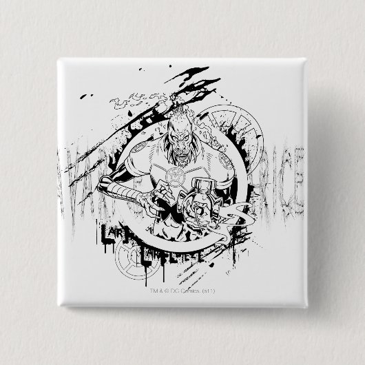 Larfleeze - Agent Sinaasappel 15 Vierkante Button 5,1 Cm (Voorkant)