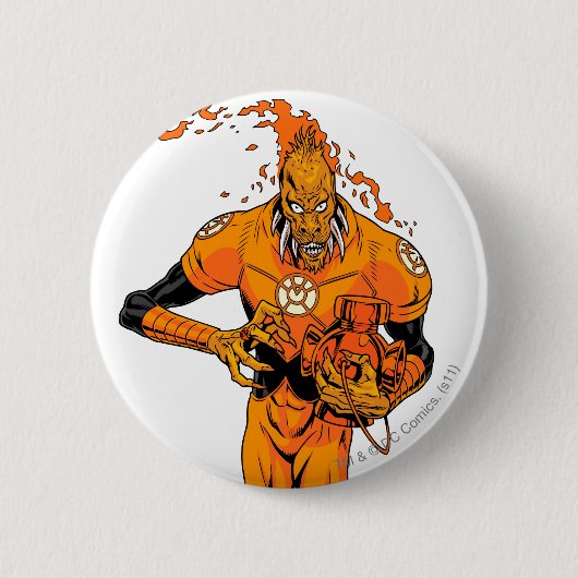 Larfleeze - Agent Sinaasappel 4 Ronde Button 5,7 Cm (Voorkant)