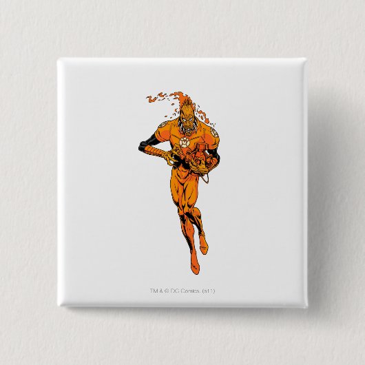 Larfleeze - Agent Sinaasappel 4 Vierkante Button 5,1 Cm (Voorkant)