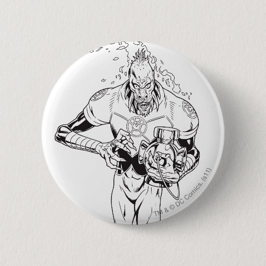 Larfleeze - Agent Sinaasappel 6 Ronde Button 5,7 Cm (Voorkant)