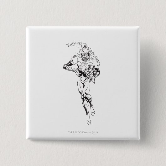 Larfleeze - Agent Sinaasappel 6 Vierkante Button 5,1 Cm (Voorkant)