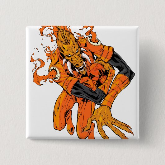 Larfleeze - Agent Sinaasappel 7 Vierkante Button 5,1 Cm (Voorkant)