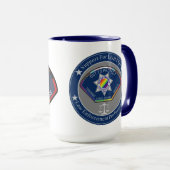 Large 15 oz Sortie Pour Protéger La Mug (Devant droit)