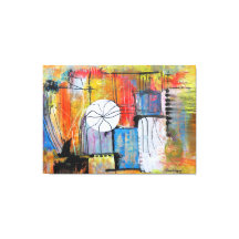 Large Abstract Acrylic Painting