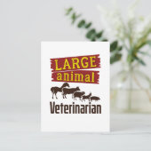 Large Animal Veterinarian Briefkaart (Staand voorkant)