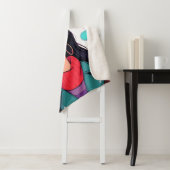 Large Autumn Girl Sherpa Blanket – Cozy Oversized Sherpa Deken (In situ)