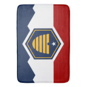 Large bath mat with flag of Utah, USA (Voorkant Verticaal)