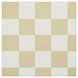 Large, Beige Checkers Pattern Fabric Stof