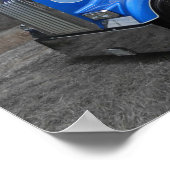 Large Blue Kenworth W900L Poster (Hoek)