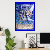 Large Bottom and Titania Poster (Bureau à domicile)