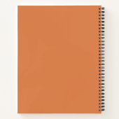Large Carnet de composition orange (Dos)