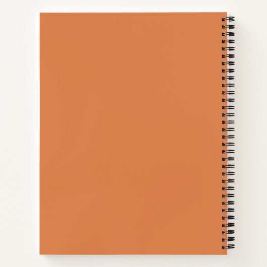Large Carnet de composition orange (Dos)