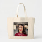 Large Custom Cotton Memorial Tote Bag No Minimum (Devant)