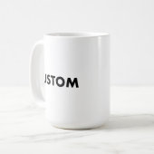 Large Custom Mug Blank Template - 15oz (Devant gauche)
