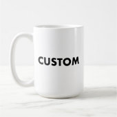 Large Custom Mug Blank Template - 15oz (Gauche)