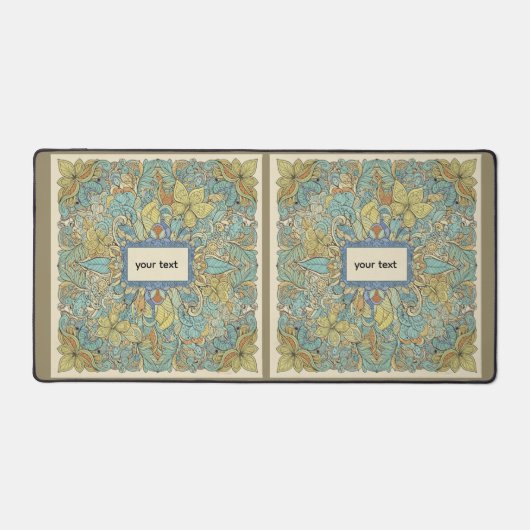 Large Customized Boho Mandala Desk Mat (Recto)