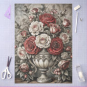 Large Elegant Floral Furniture Decoupage Tissuepapier (Craft)