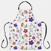 Large Floral Apron Schort (Voorkant)