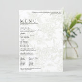 Large Floral Wedding Menu (Debout devant)