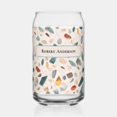 Large Glass Chips Retro Terrazzo Pattern Can Glass (Recto)