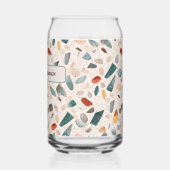 Large Glass Chips Retro Terrazzo Pattern Can Glass (Gauche)