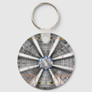 Large Hadron Collider-deeltjesversneller Sleutelhanger