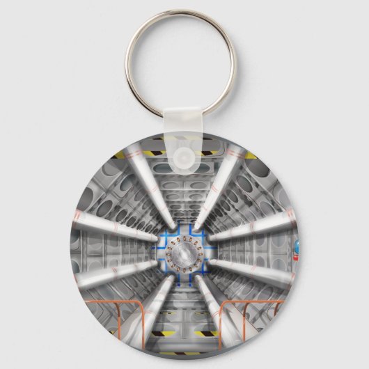 Large Hadron Collider-deeltjesversneller Sleutelhanger (Voorkant)