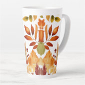 Large Latte Mug 17oz - Leaves & Nature Patterns (Angle droit)