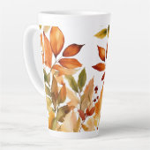 Large Latte Mug 17oz - Leaves & Nature Patterns (Angle gauche)