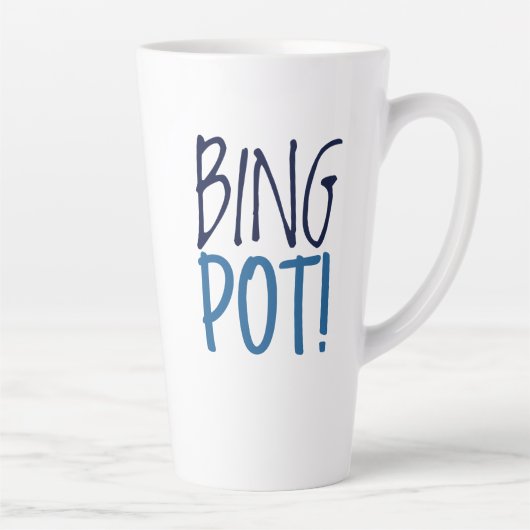 Large Latte Mug - Bing Pot! Latte Mok (Rechts)