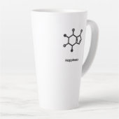 Large Latte Mug - Caffeine = Happiness (Angle droit)