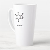 Large Latte Mug - Caffeine = Happiness (Angle gauche)