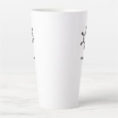 Large Latte Mug - Caffeine = Happiness (Devant)