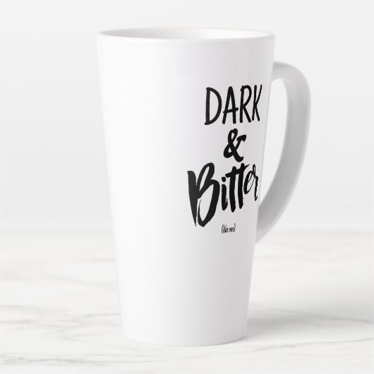 Large Latte Mug - Dark & Bitter (Angle droit)