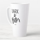 Large Latte Mug - Dark & Bitter (Angle gauche)