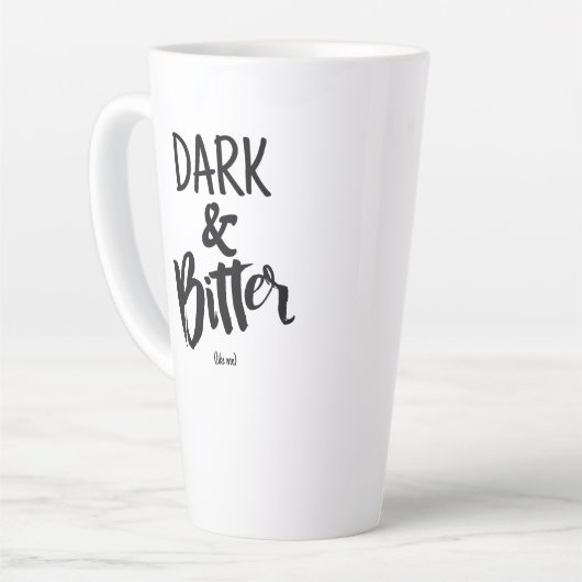 Large Latte Mug - Dark & Bitter (Angle gauche)