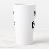 Large Latte Mug - Dark & Bitter Latte Mok (Voorkant)