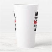 Large Latte Mug - Leave me Alone Latte Mok (Voorkant)