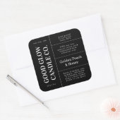 Large Logo Candle Jar Product Label Stickers (Envelop)
