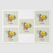 Large Logo Template Tissue Paper Tissuepapier (Voorkant)