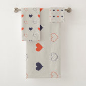 Large - Lovely hearts / orange cream dark (En situation)