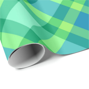Large Modern Pset, Jade Green & Turquoise Cadeaupapier