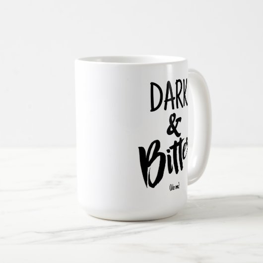 Large Mug - Dark & Bitter (Devant droit)