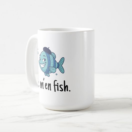 Large Mug - Je m'en fish (Devant gauche)