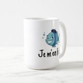 Large Mug - Je m'en fish Koffiemok (Voorkant rechts)