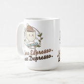 Large Mug - More Espresso. Less Depresso. (Devant gauche)