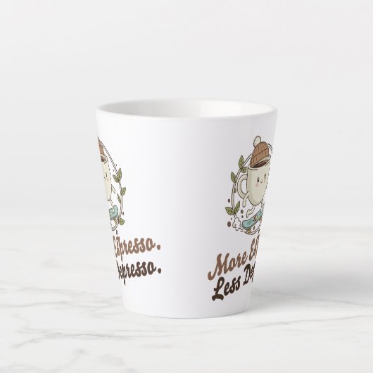 Large Mug - More Espresso. Less Depresso. (Devant)