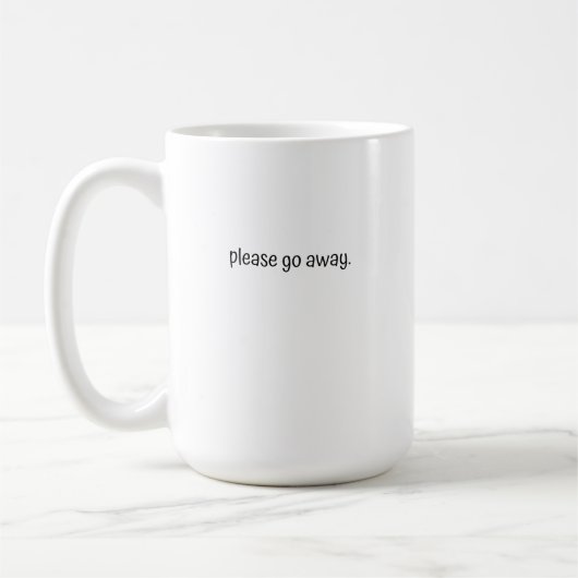 Large Mug - Please Go Away. (Gauche)