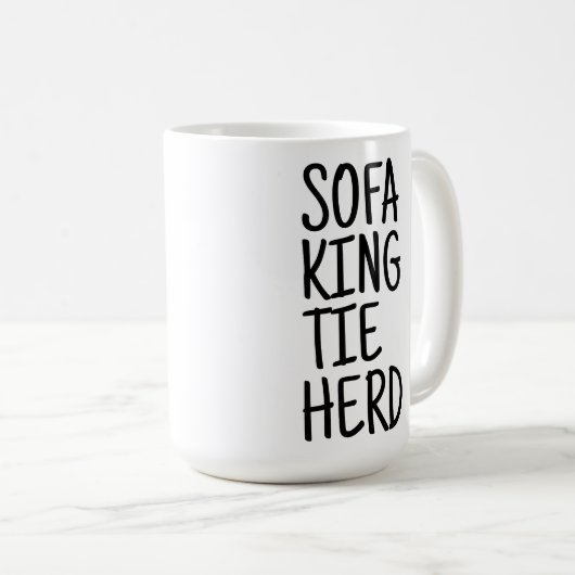Large Mug - Sofa King Tie Herd (Devant droit)